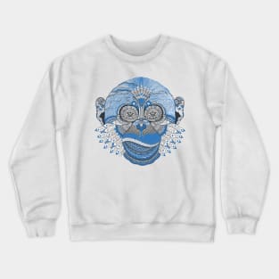 monkey face illustration Crewneck Sweatshirt